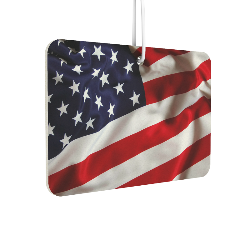 Red White & Blue Flag Air Freshener Instafreshener - Custom Cut Air Freshener