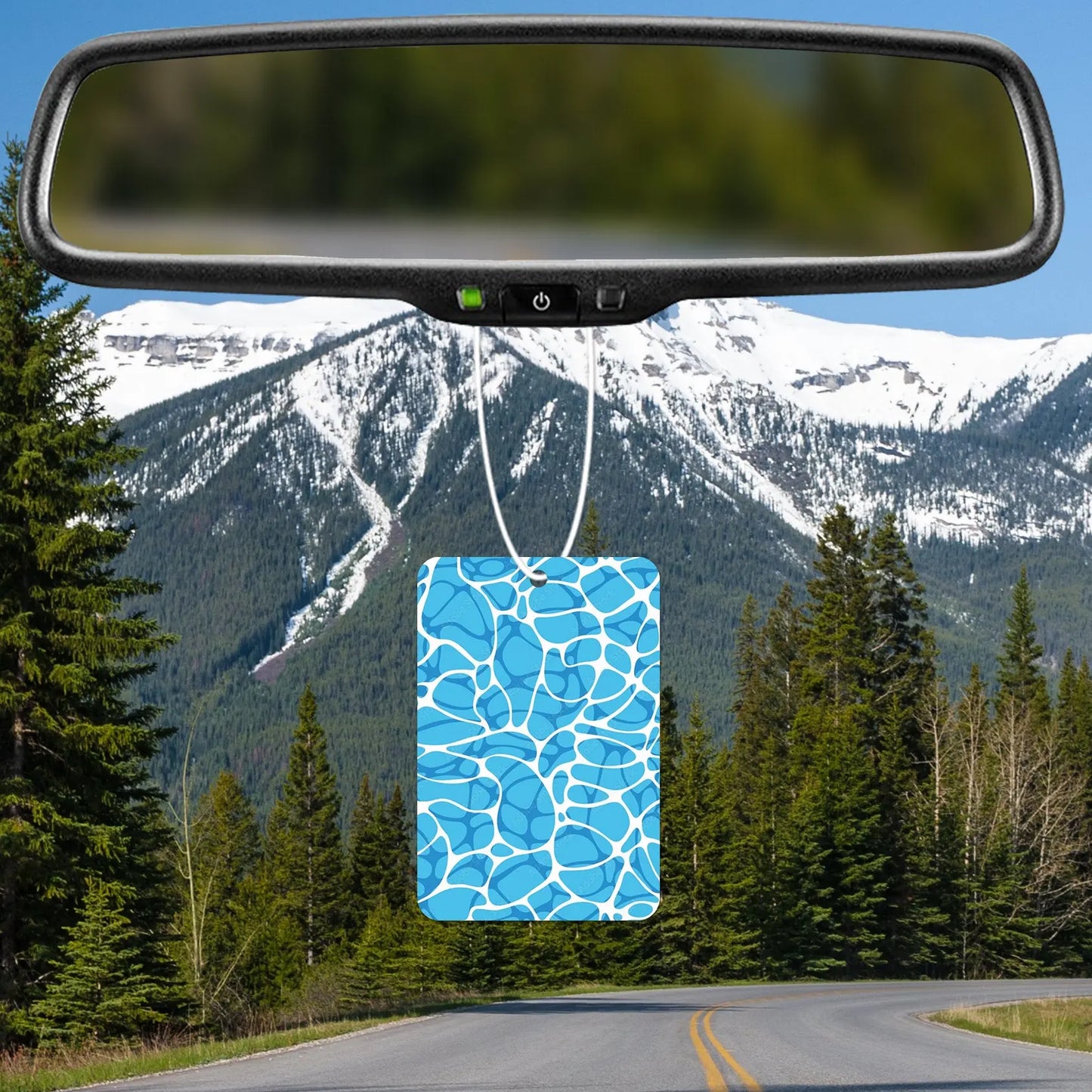 Blue Abstract Water Pattern Air Freshener