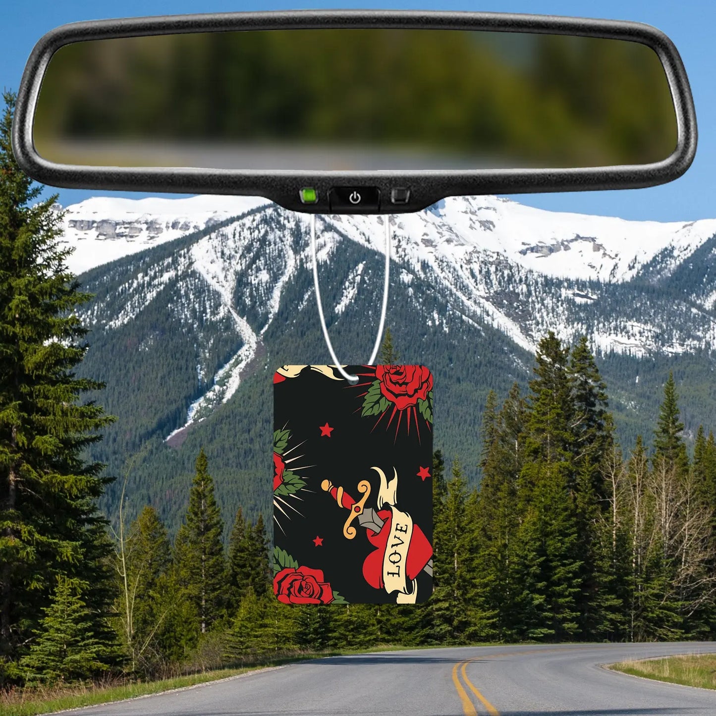 Bold Roses and Sword Air Freshener