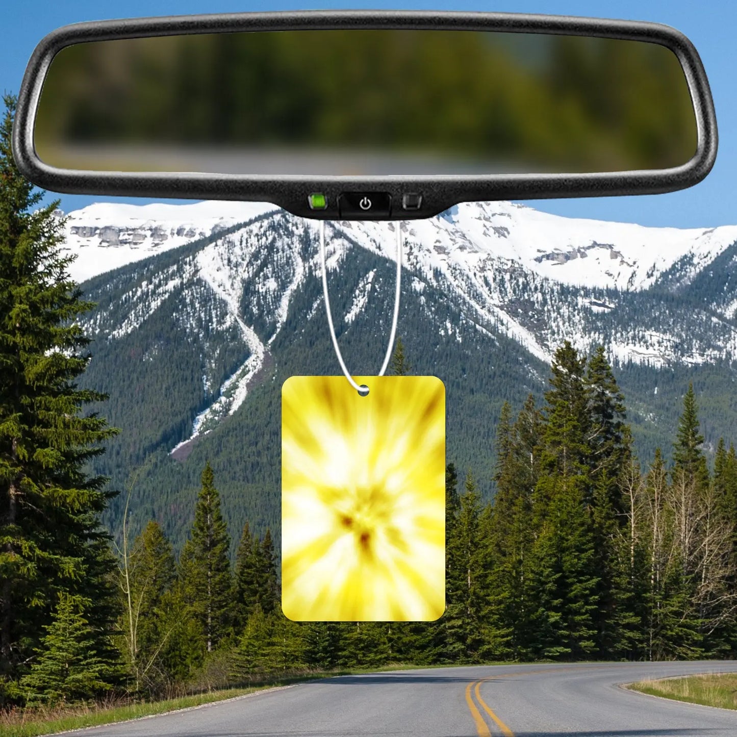 Bright Yellow Burst Air Freshener