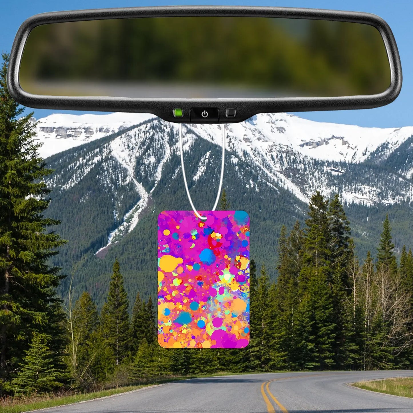 Colorful Abstract Bubble Pattern Air Freshener