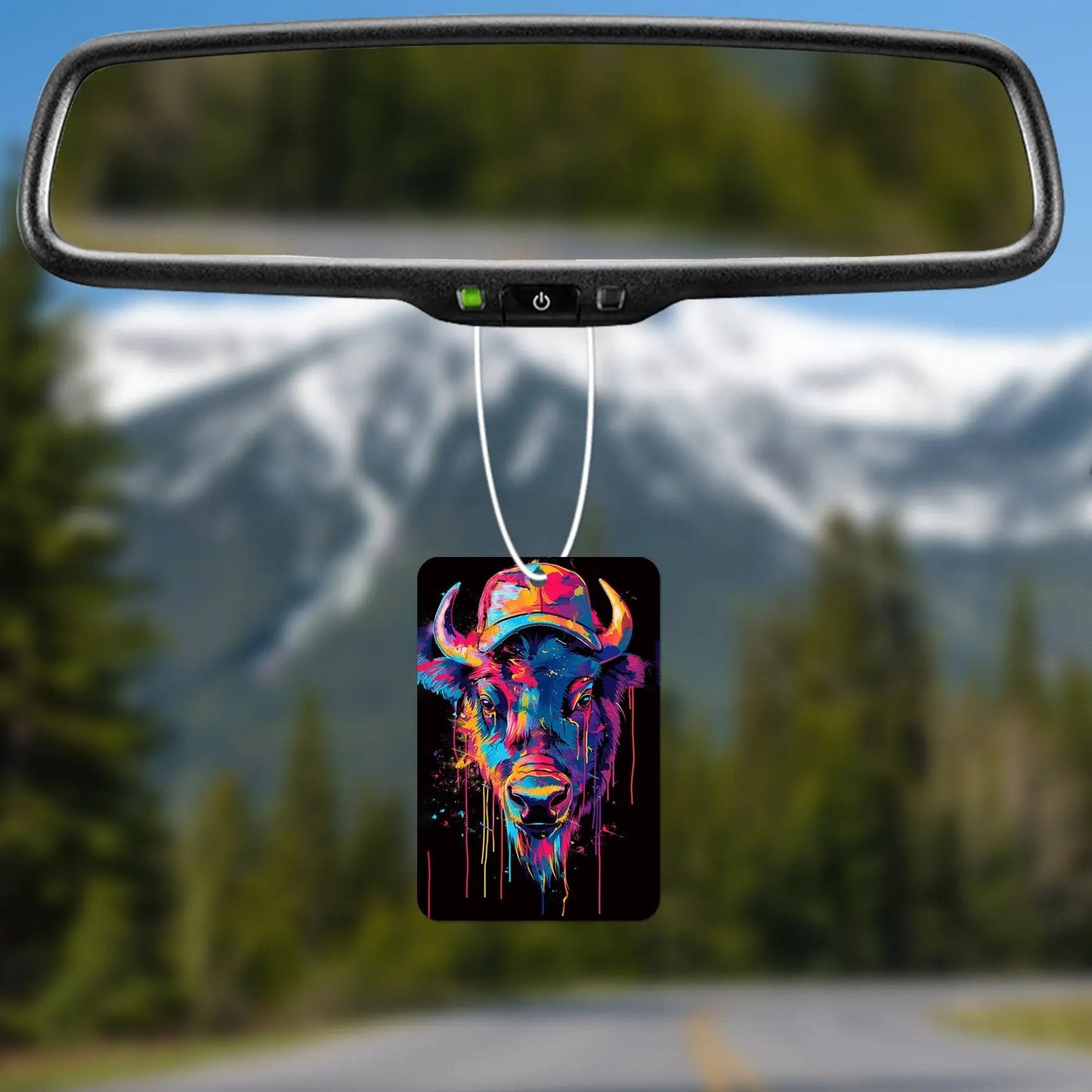 Colorful Buffalo Head Air Freshener