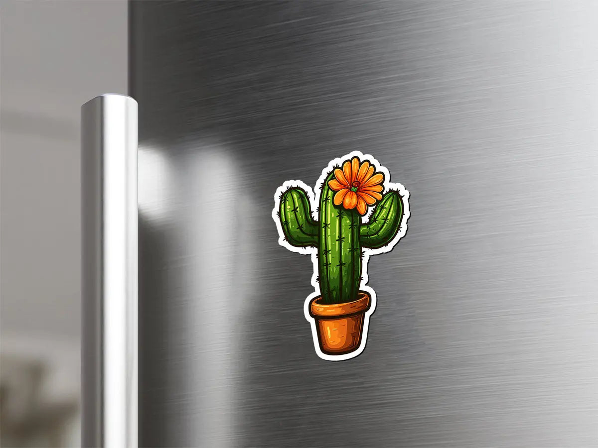 Colorful Cactus Magnet