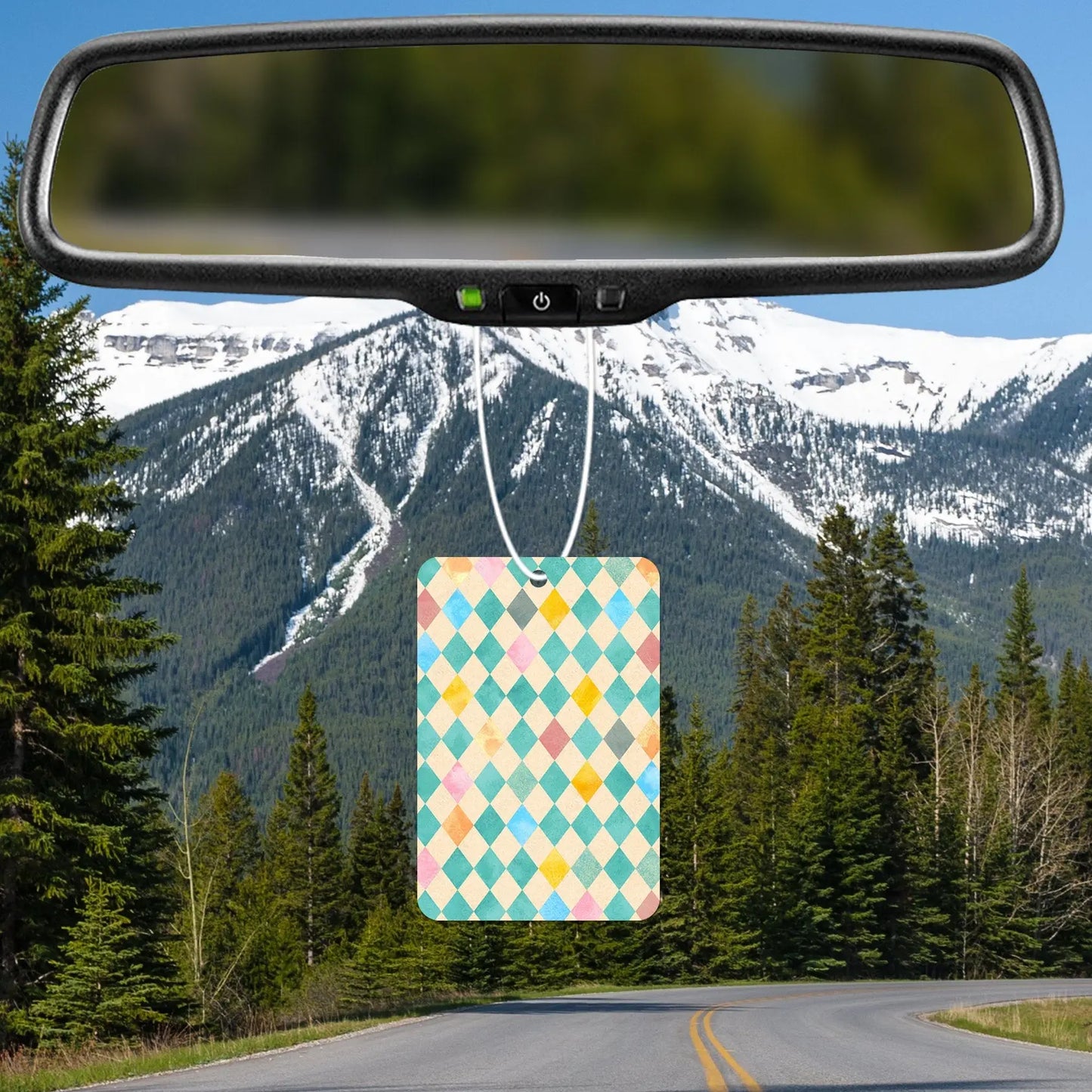 Colorful Diamond Pattern Air Freshener