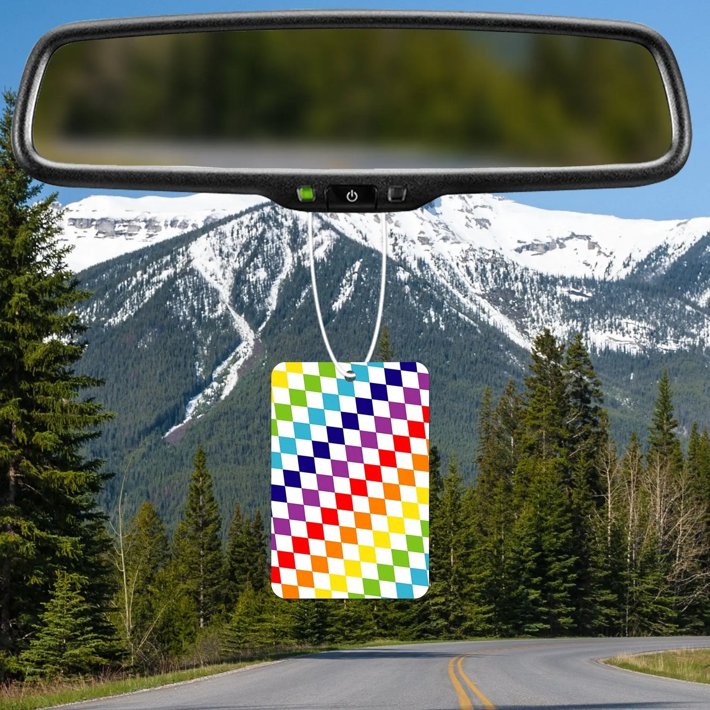 Colorful Diamond Pattern Air Freshener