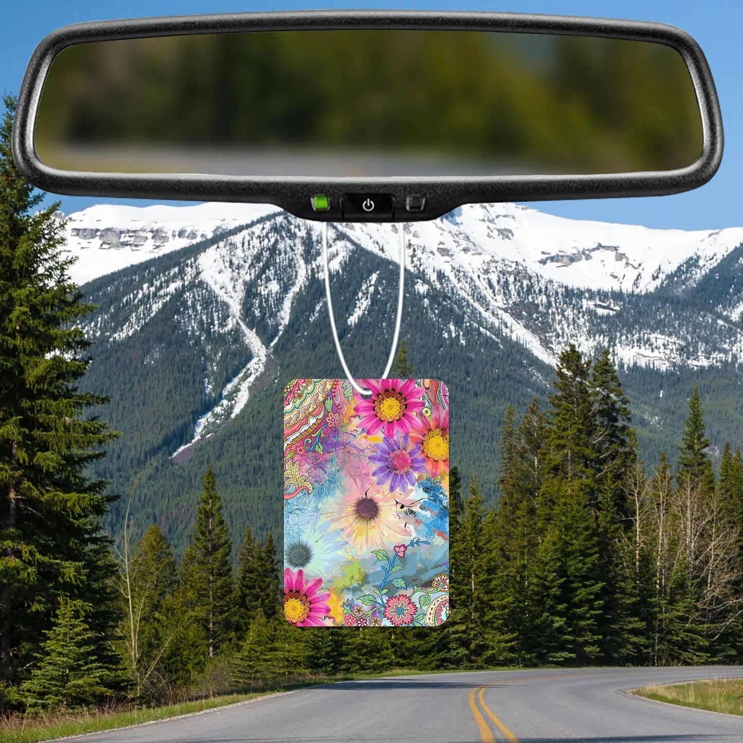 Colorful Floral Pattern Air Freshener