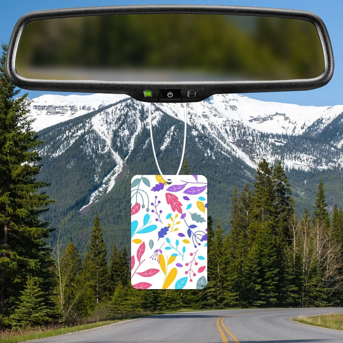 Colorful Floral Pattern Air Freshener