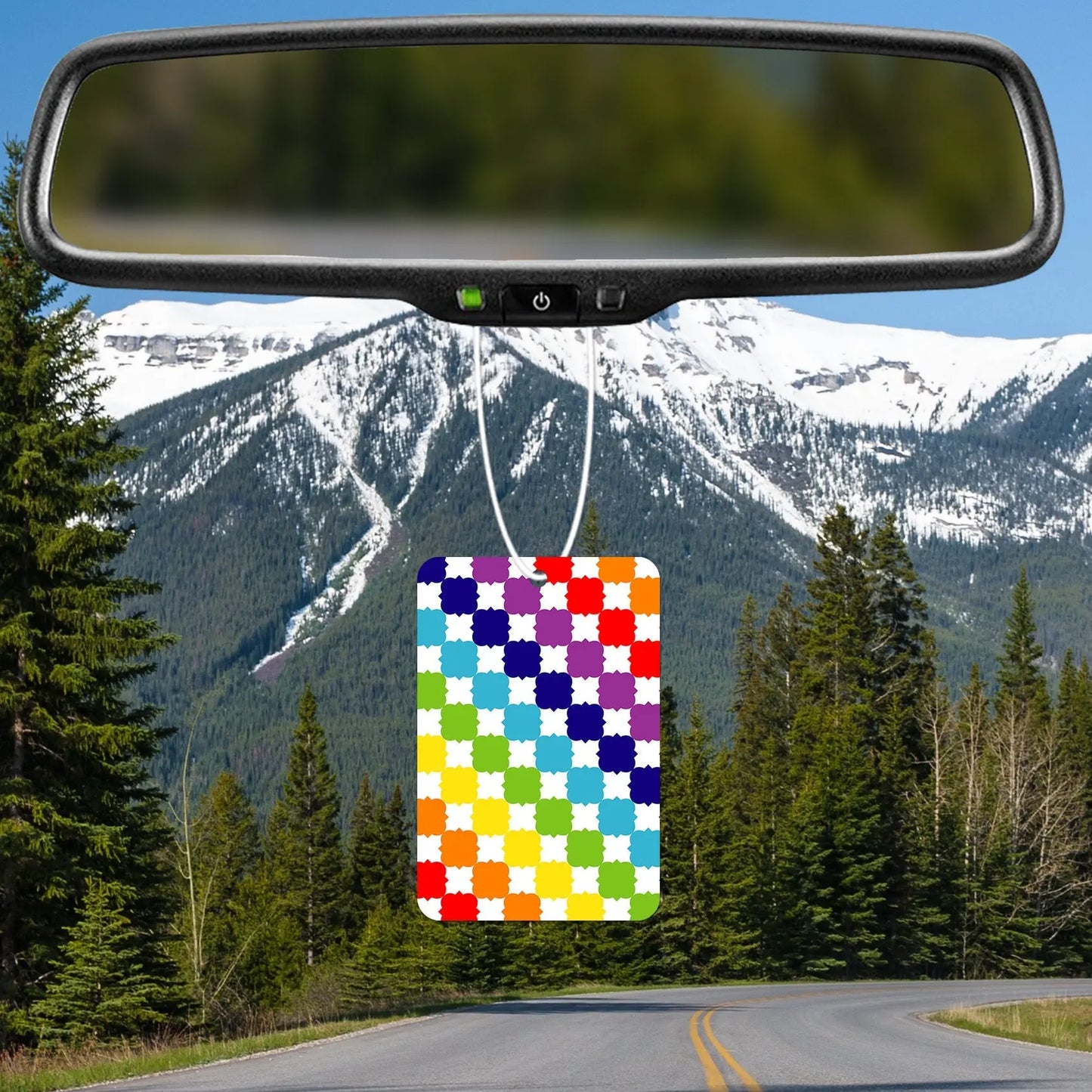 Colorful Floral Pattern Air Freshener