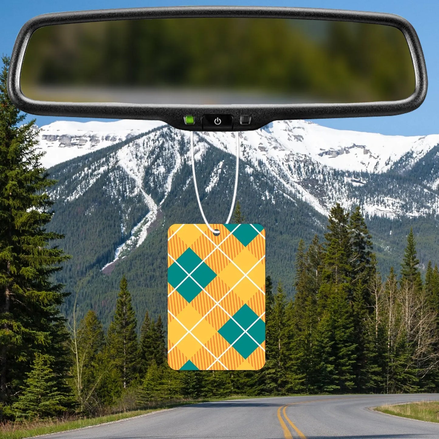 Colorful Geometric Pattern Air Freshener