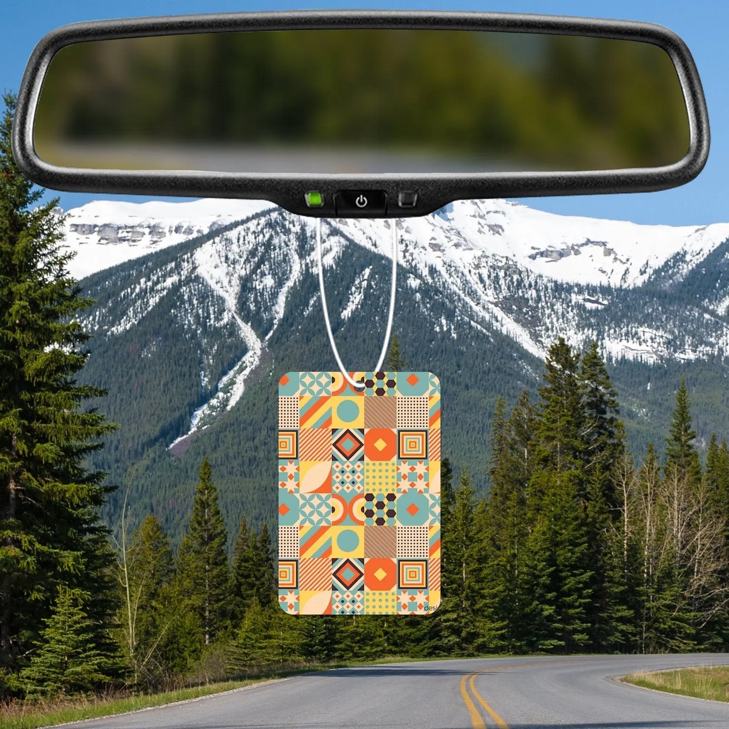Colorful Geometric Pattern Air Freshener