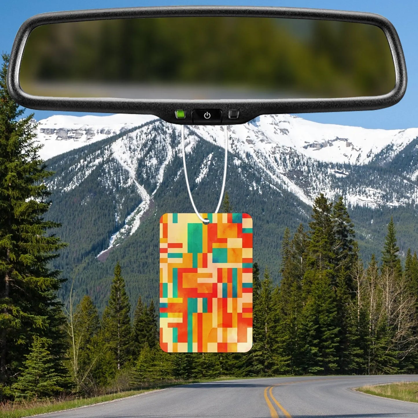 Colorful Geometric Pattern Air Freshener