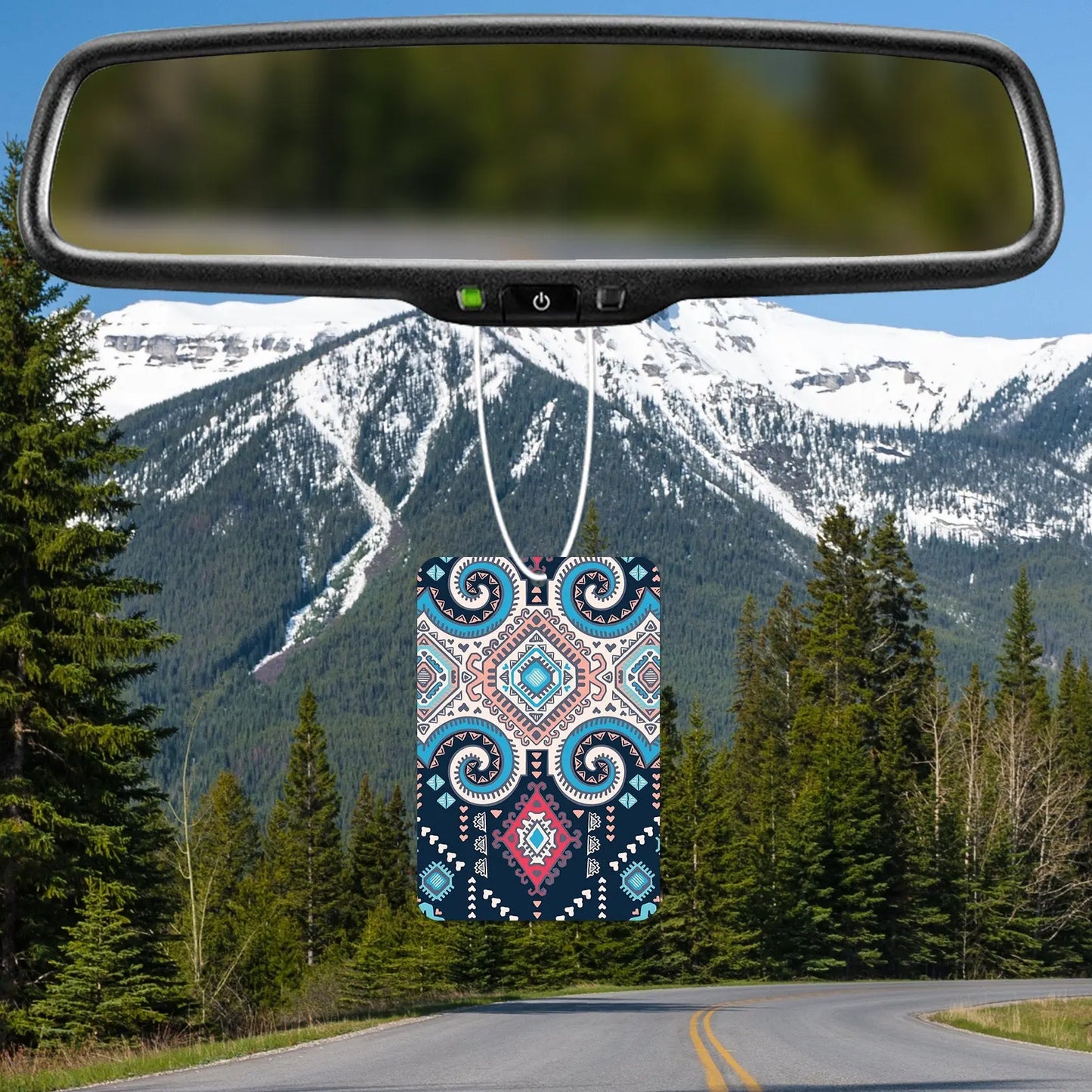 Colorful Geometric Pattern Air Freshener