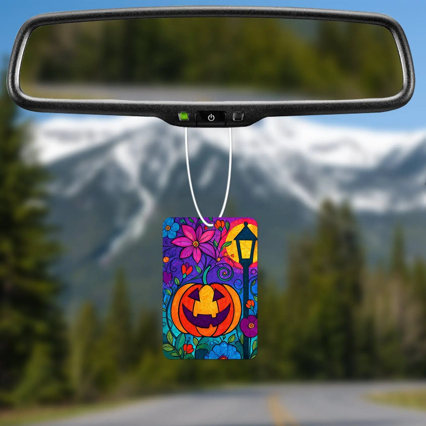 Colorful Halloween Pumpkin Air Freshener