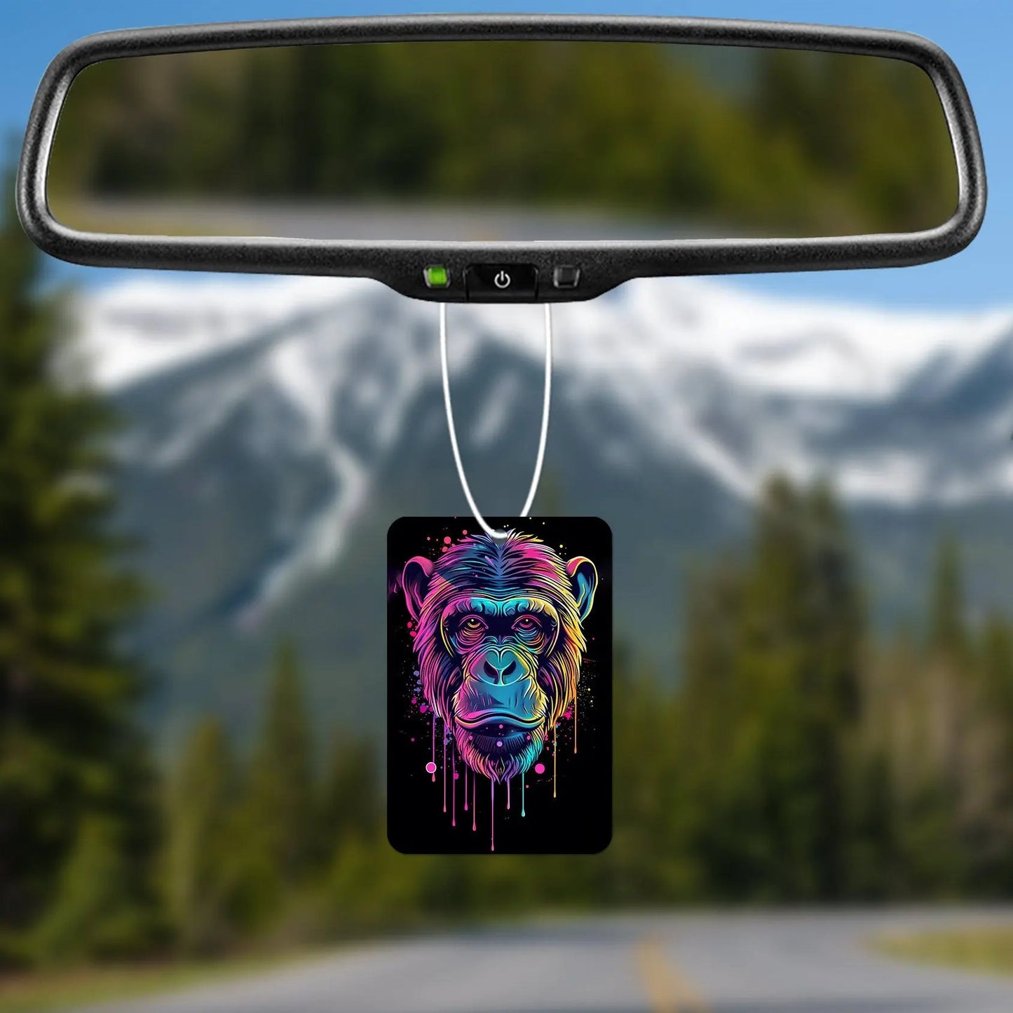 Colorful Monkey Face Air Freshener