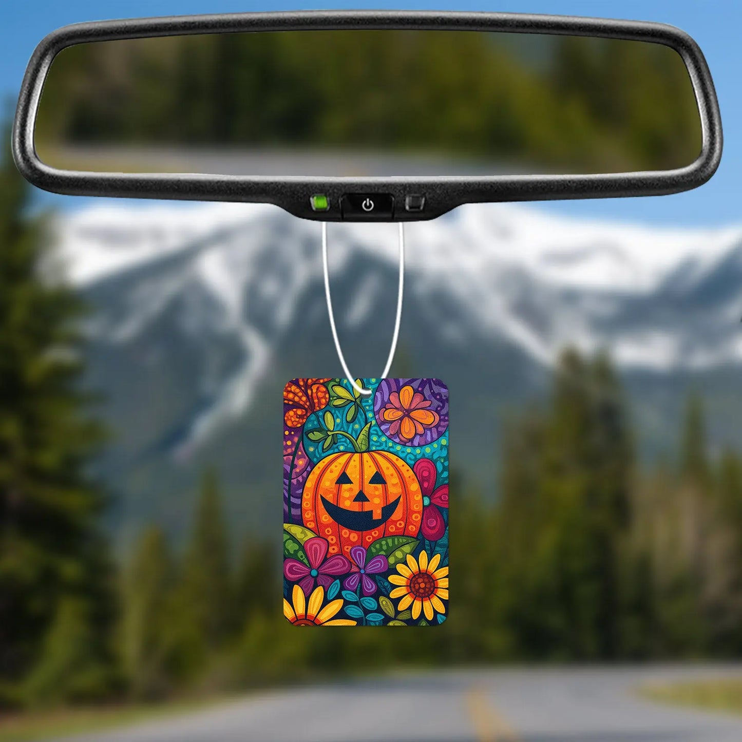 Colorful Pumpkin Floral Air Freshener
