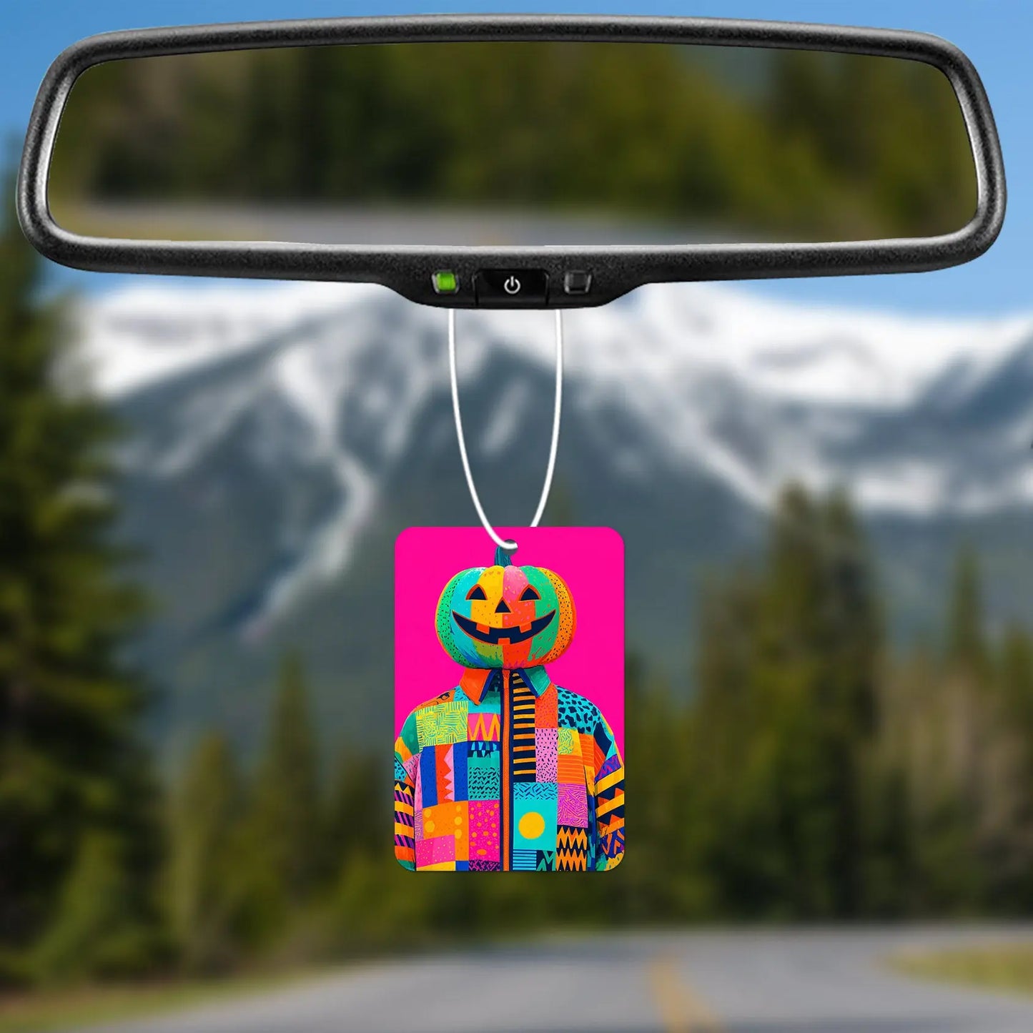 Colorful Pumpkin Head Jacket Air Freshener