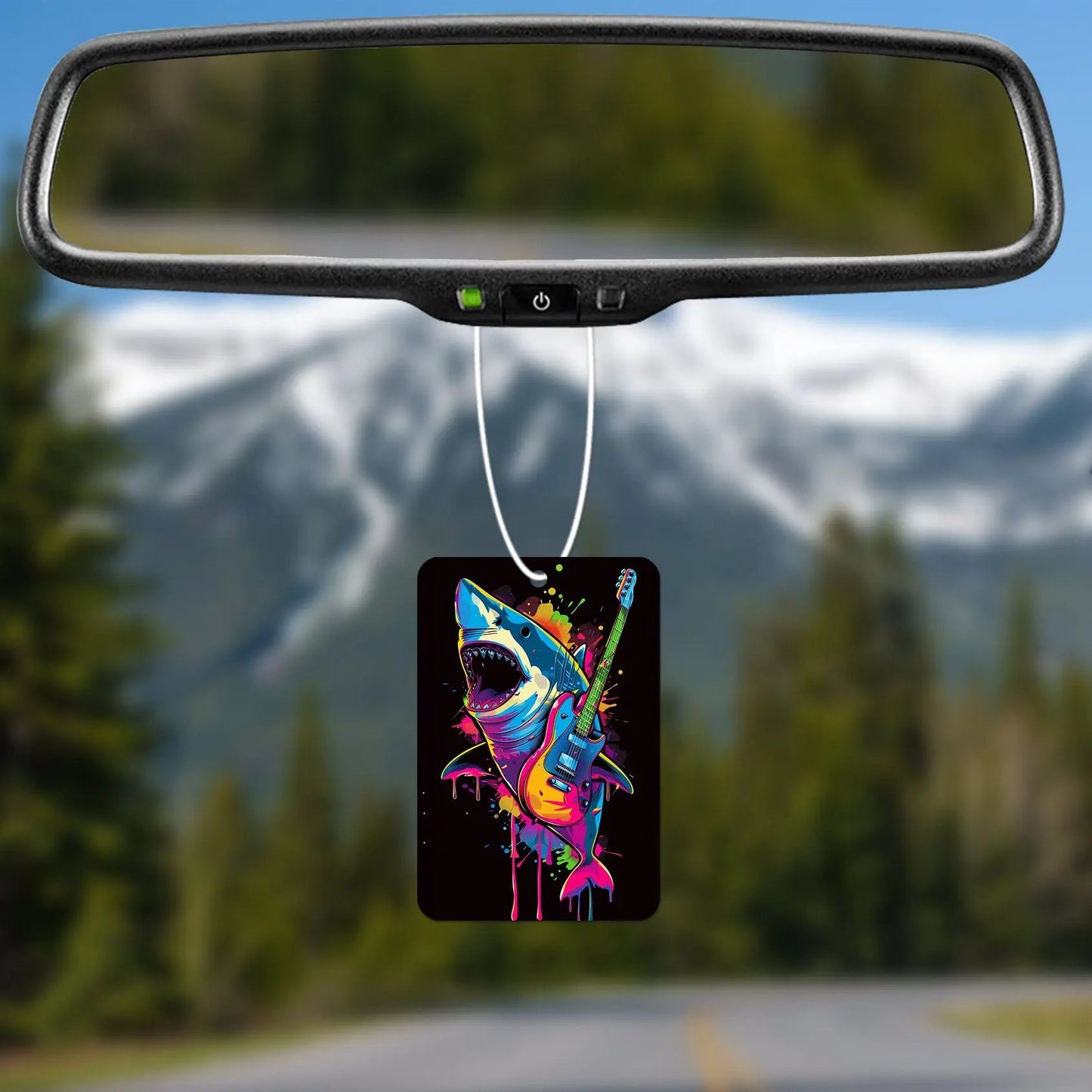 Colorful Shark with Guitar Air Freshener