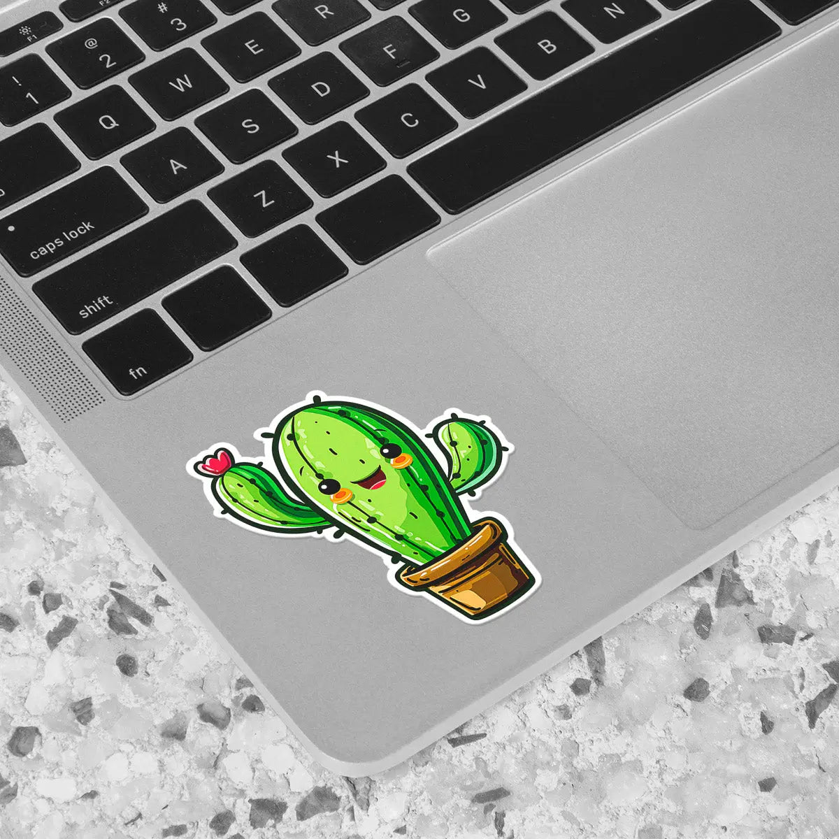 Cute Cactus Character Sticker