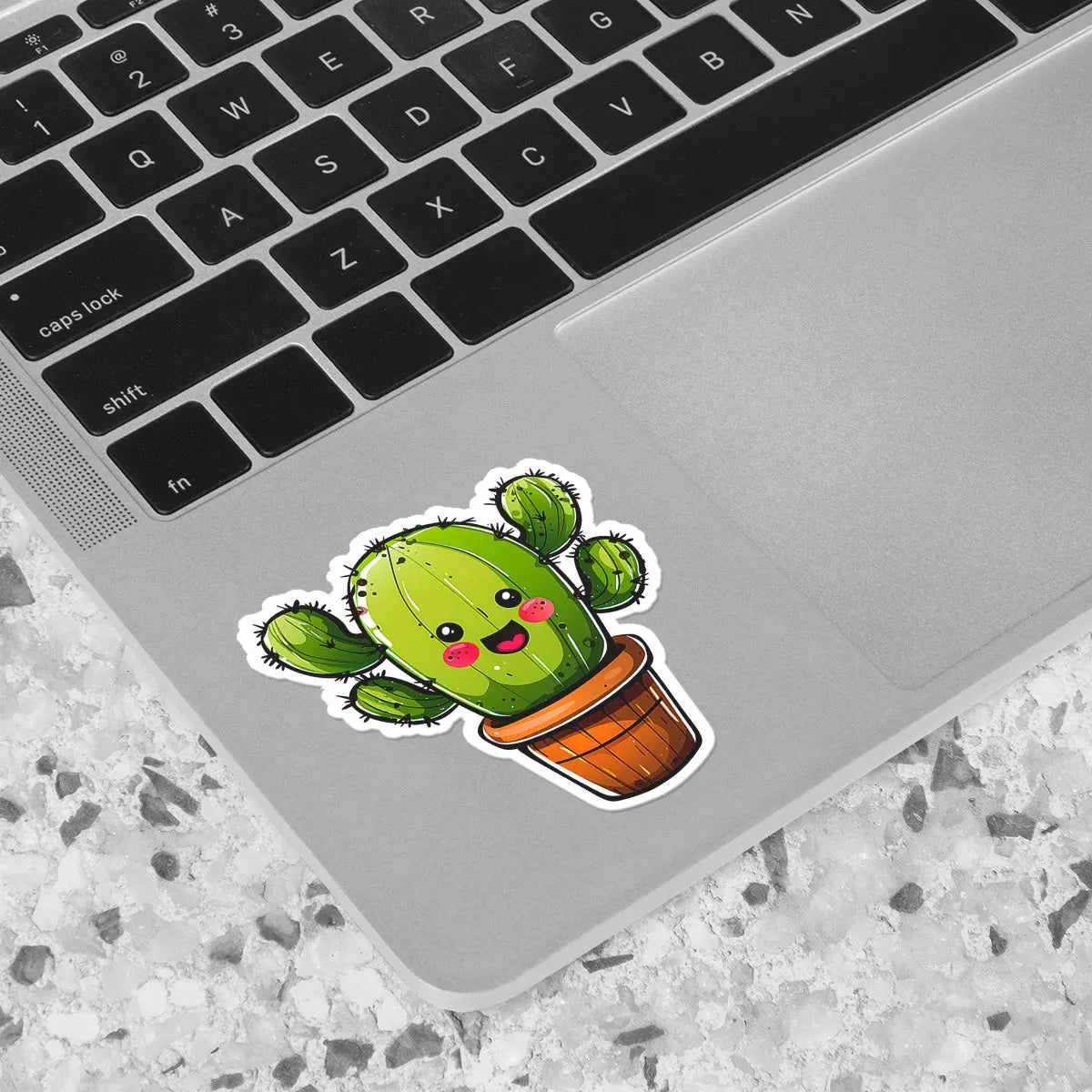 Cute Cactus Character Sticker