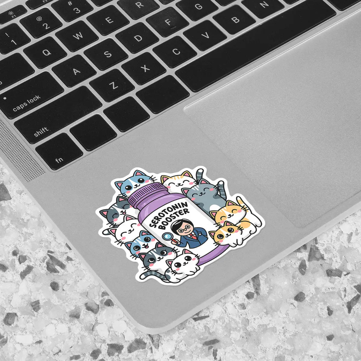 Cute Cat Serotonin Booster Sticker