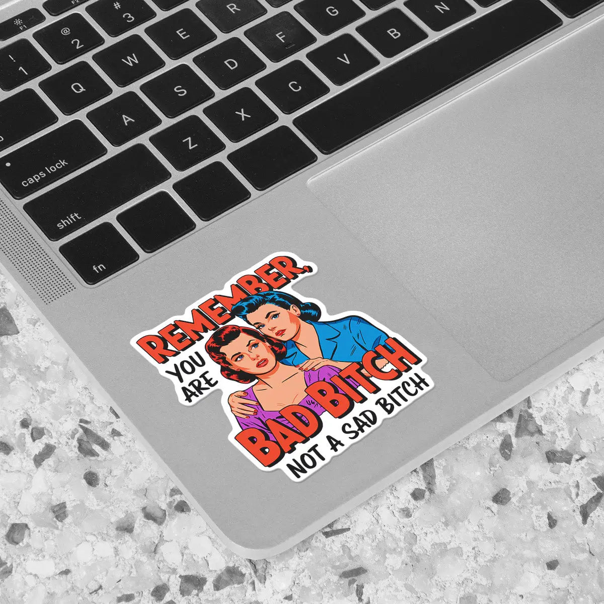 Empowering Retro Women Quote Sticker