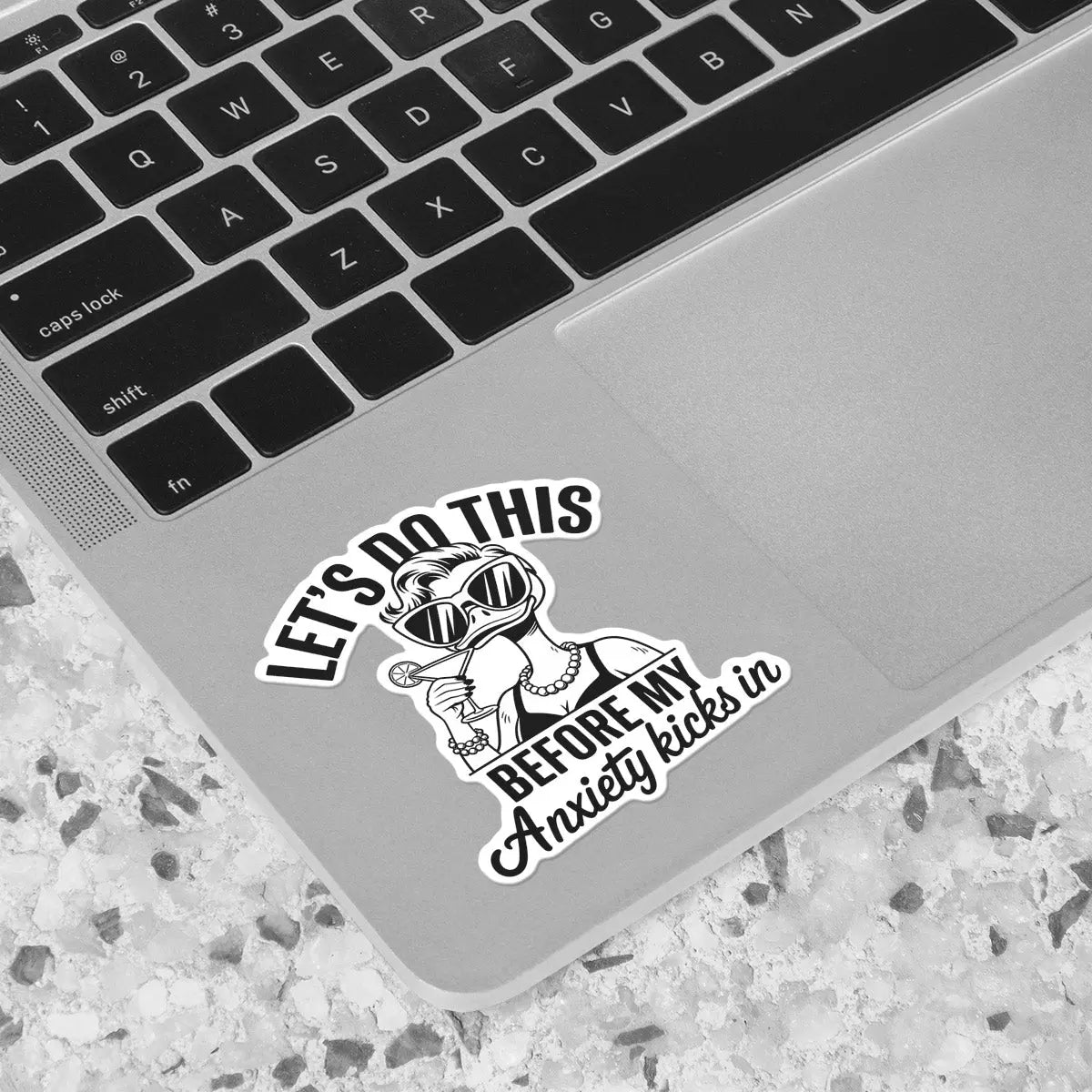 Funny Duck with Cocktail Sticker