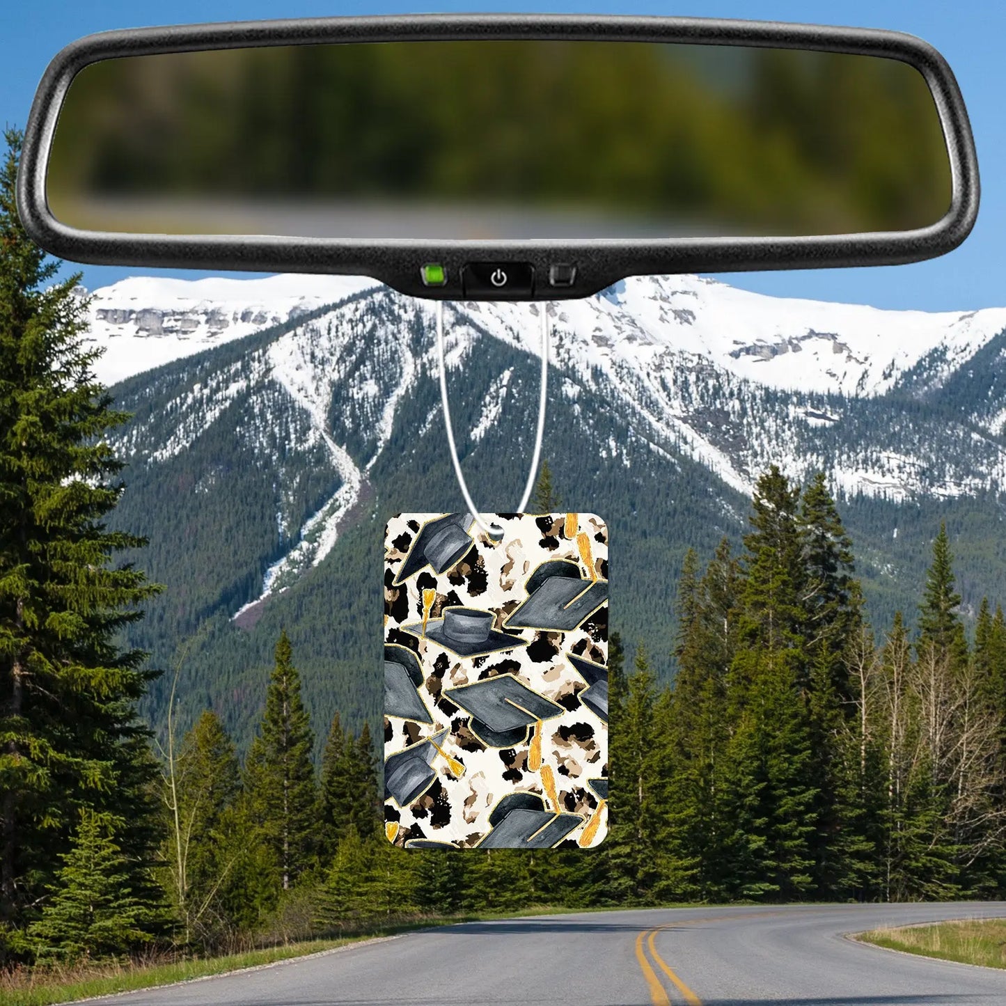 Graduation Cap Pattern Air Freshener