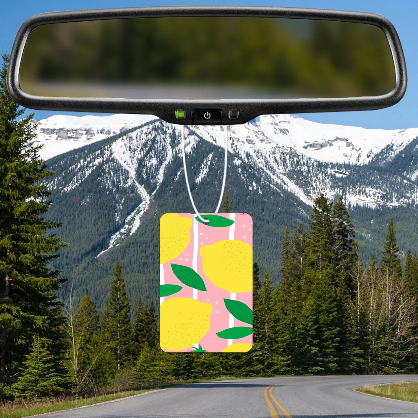 Lemon & Leaf Pattern Air Freshener