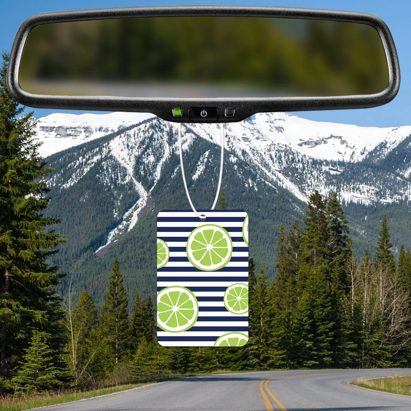 Lime Slice Pattern Air Freshener