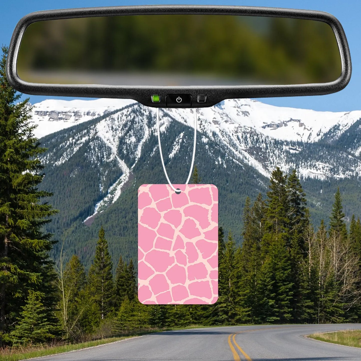 Pink Giraffe Print Air Freshener