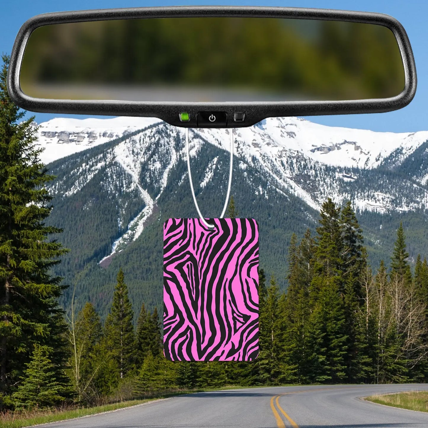 Pink Zebra Print Air Freshener