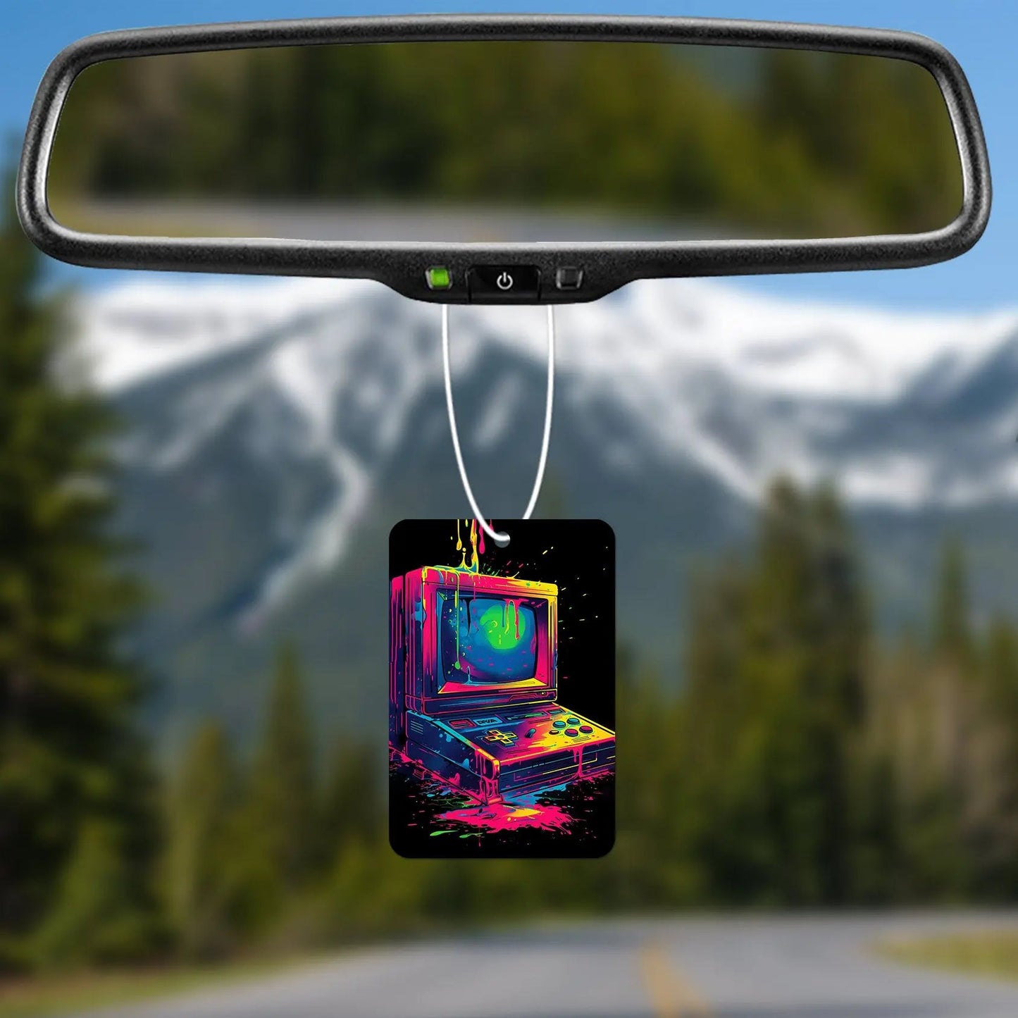 Retro Dripping Neon Computer Air Freshener