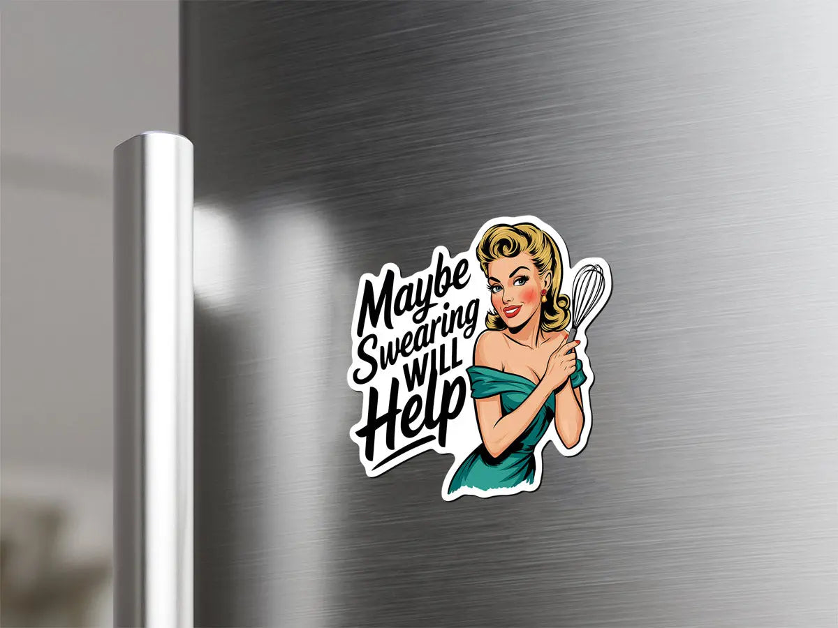 Retro Kitchen Humor Magnet