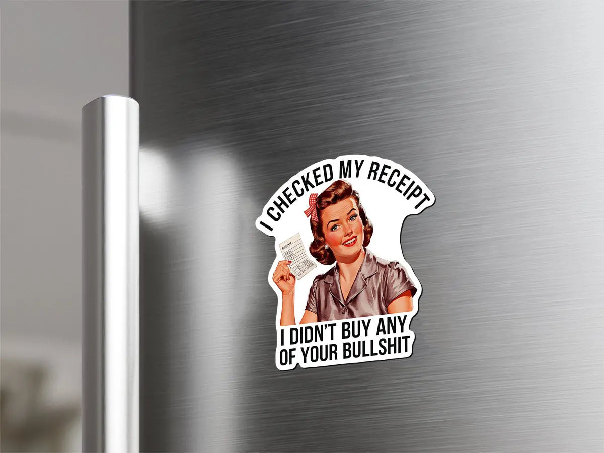 Retro Receipt Humor Magnet