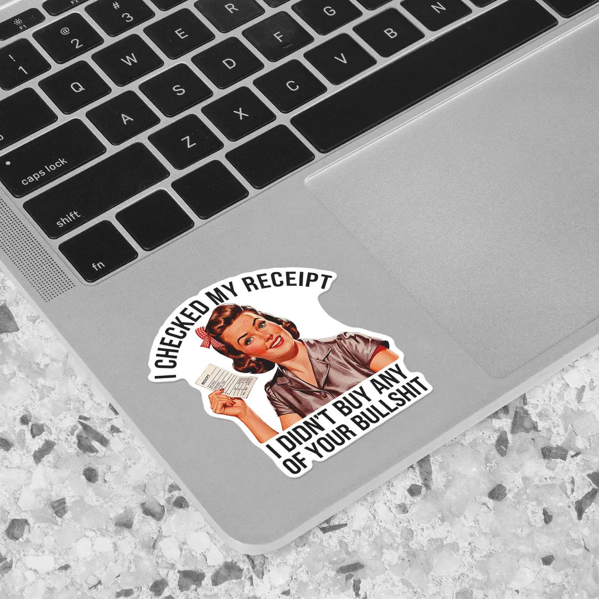 Retro Receipt Humor Sticker