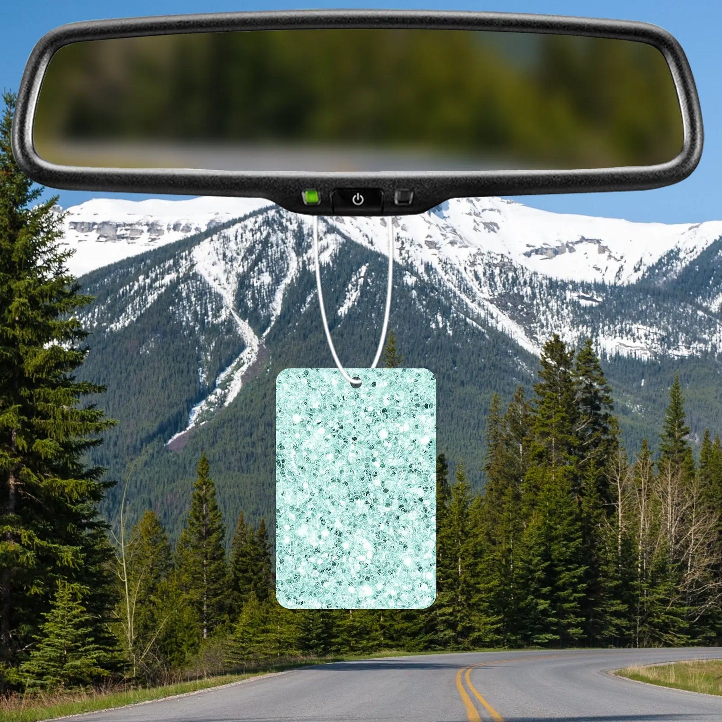 Sparkling Aqua Glitter Air Freshener