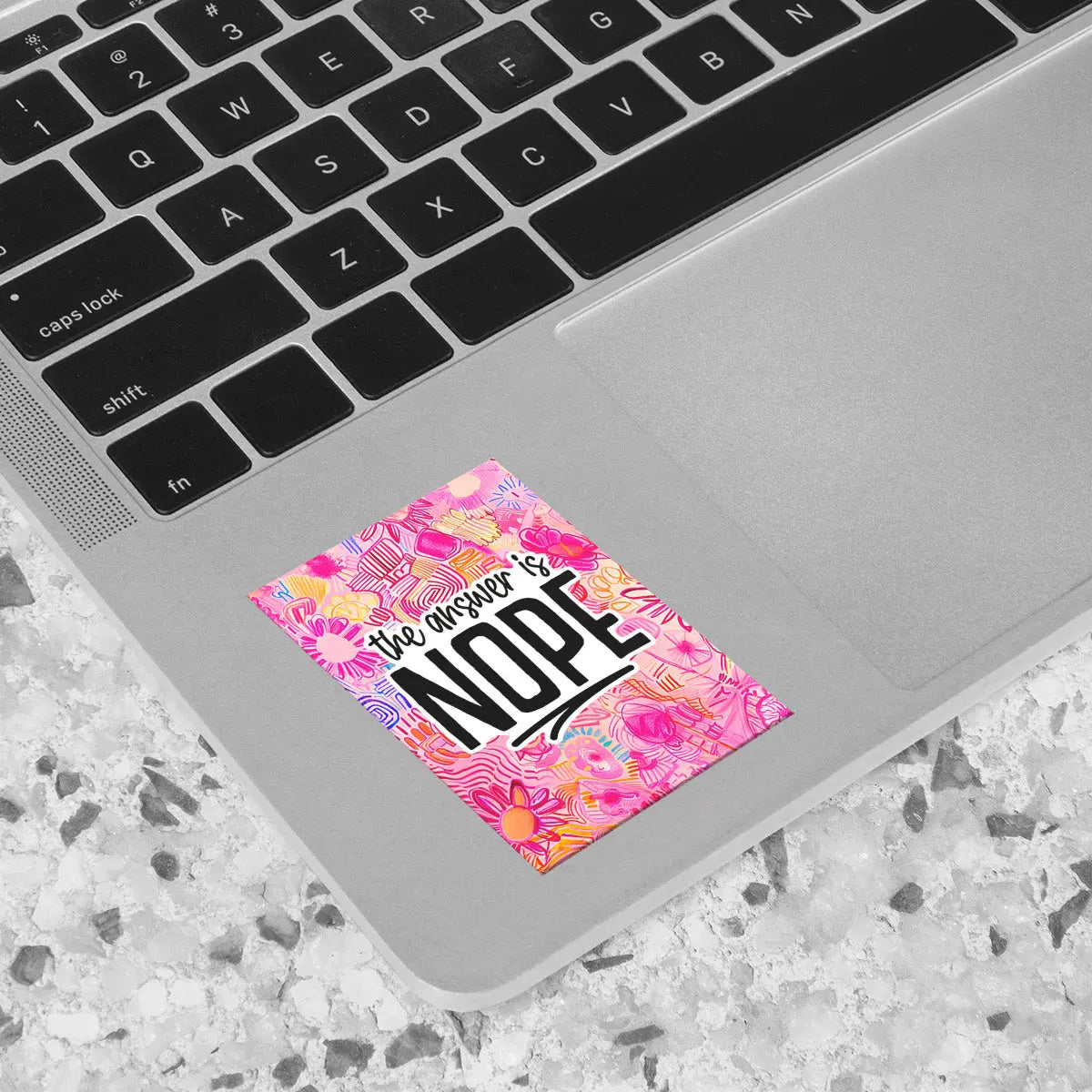 The Answer Is Nope Sticker