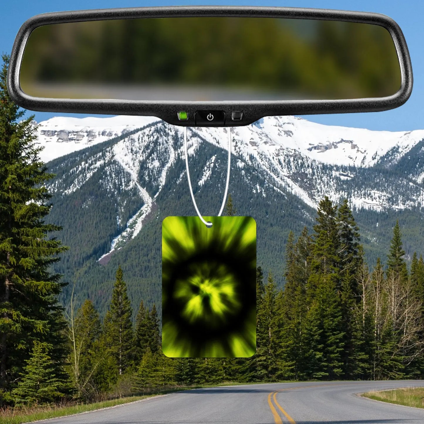 Vibrant Green Burst Air Freshener