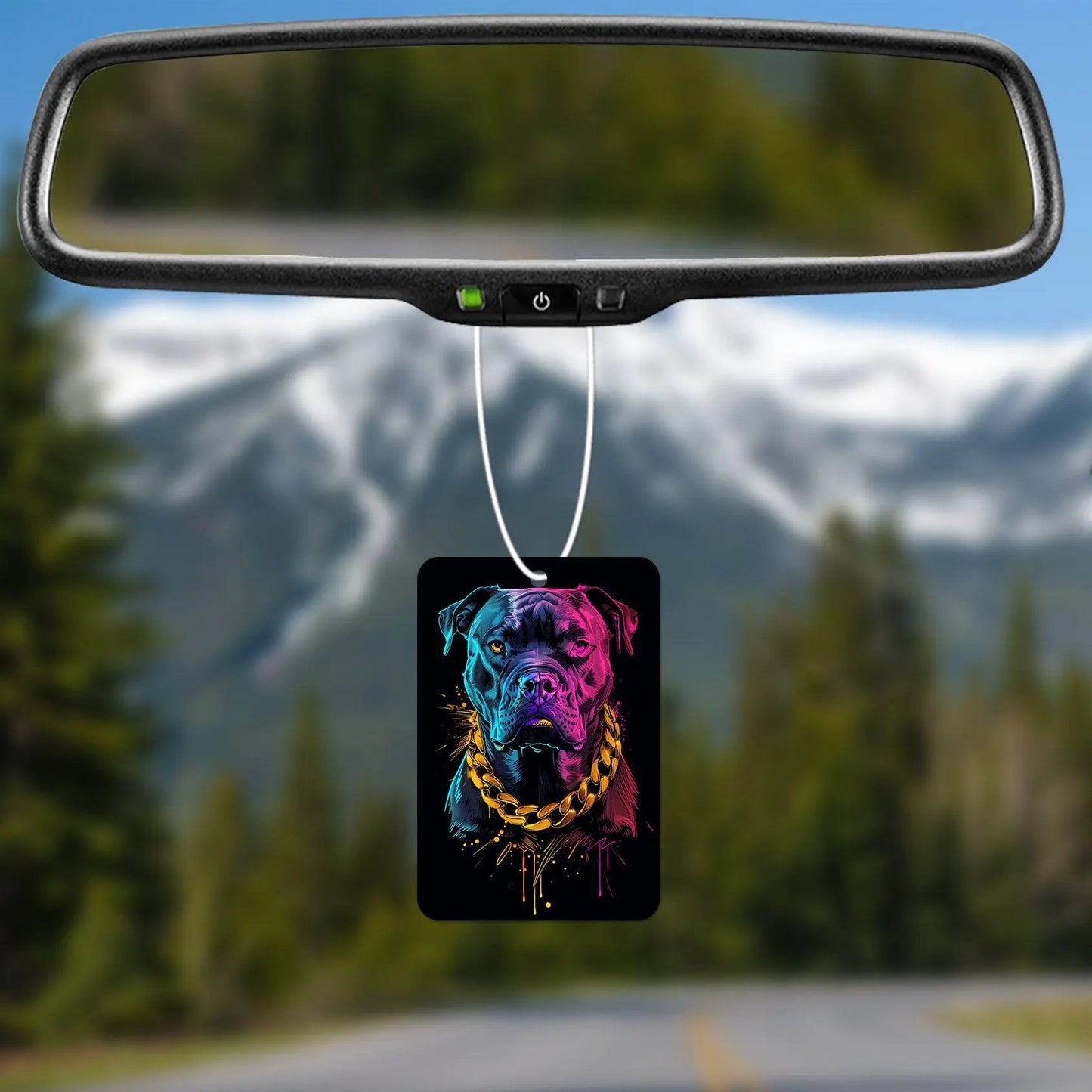 Vibrant Pitbull Art Air Fresheners