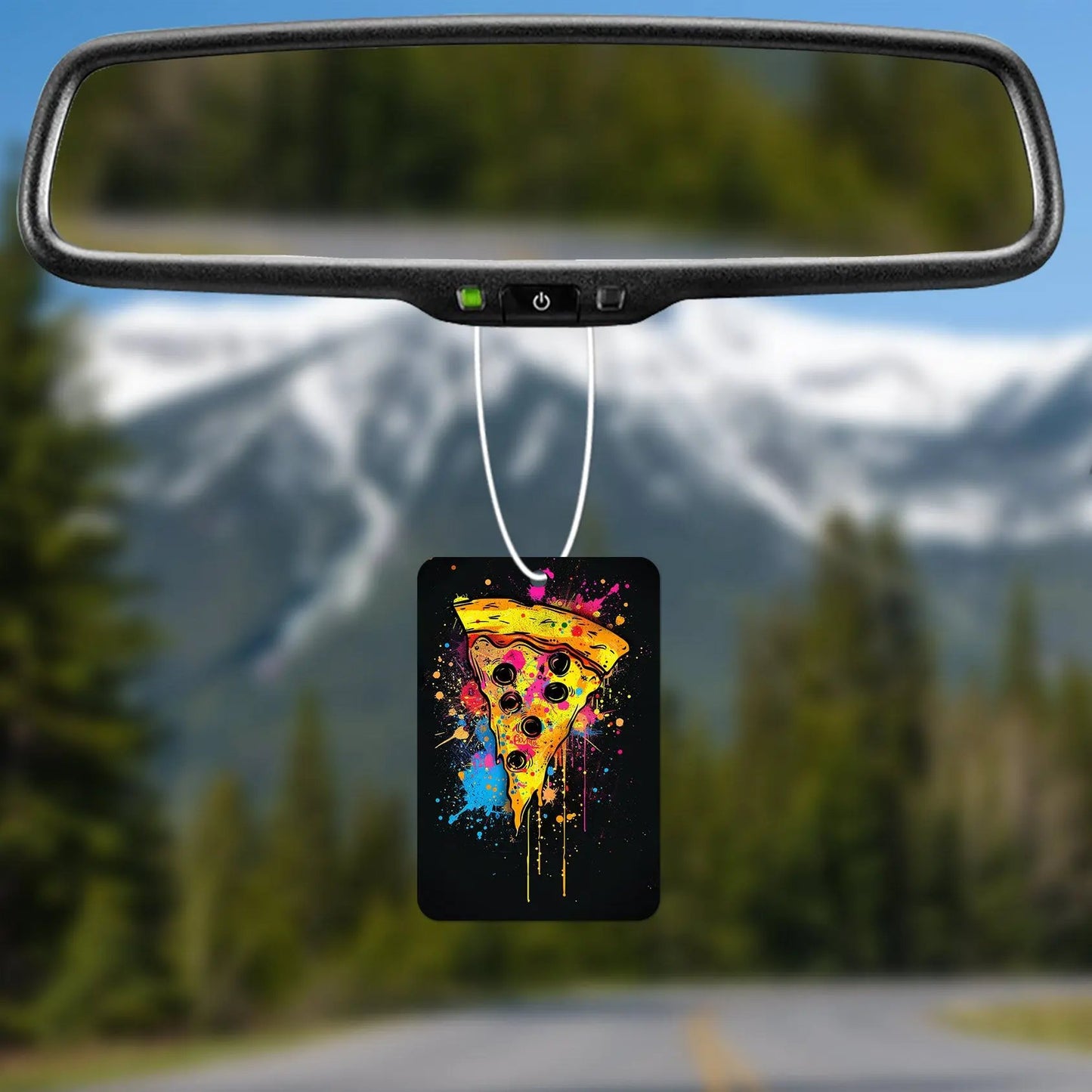 Vibrant Pizza Slice Aroma Fresheners