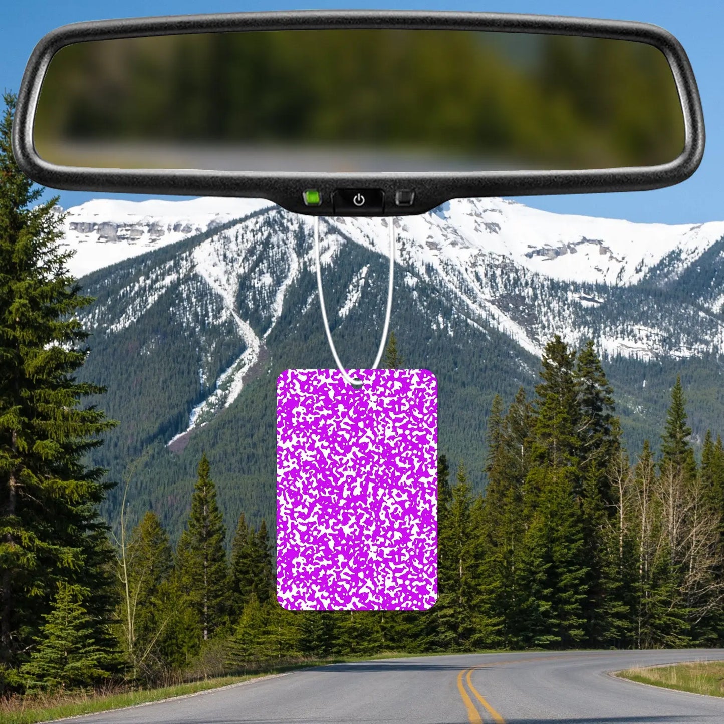 Vibrant Purple Abstract Pattern Air Freshener