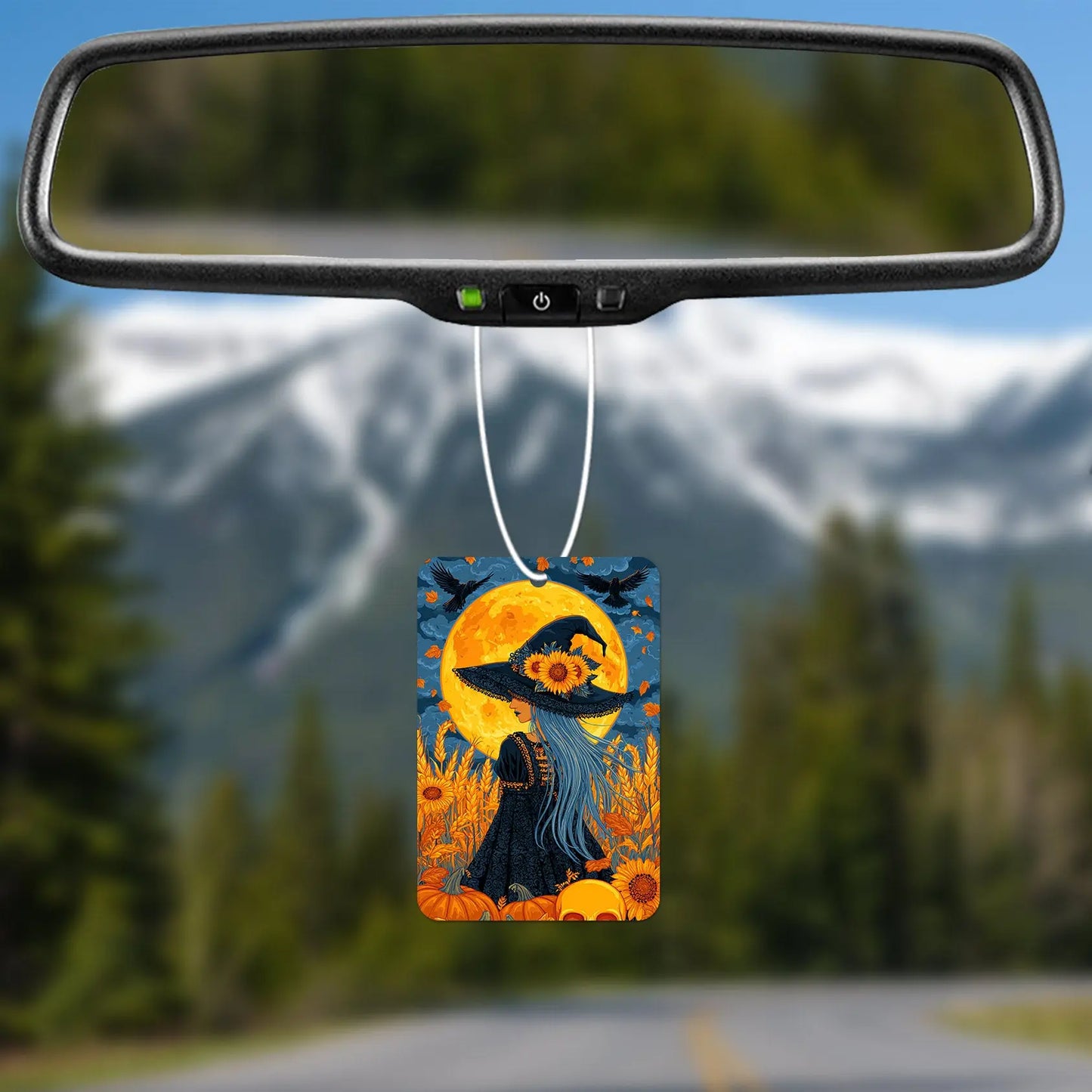 Witch in Autumn Fields Air Freshener
