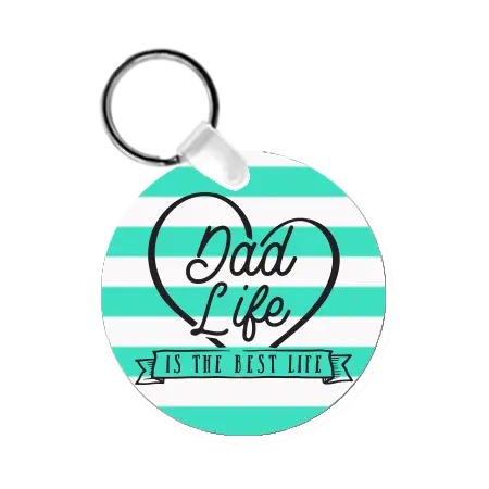 Circle 2-Sided Key Ring Tag - 2" x .030" Aluminum - Instafreshener