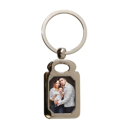 Rectangle Metal Key Ring Tag - 1.1" x 1.8" - Instafreshener