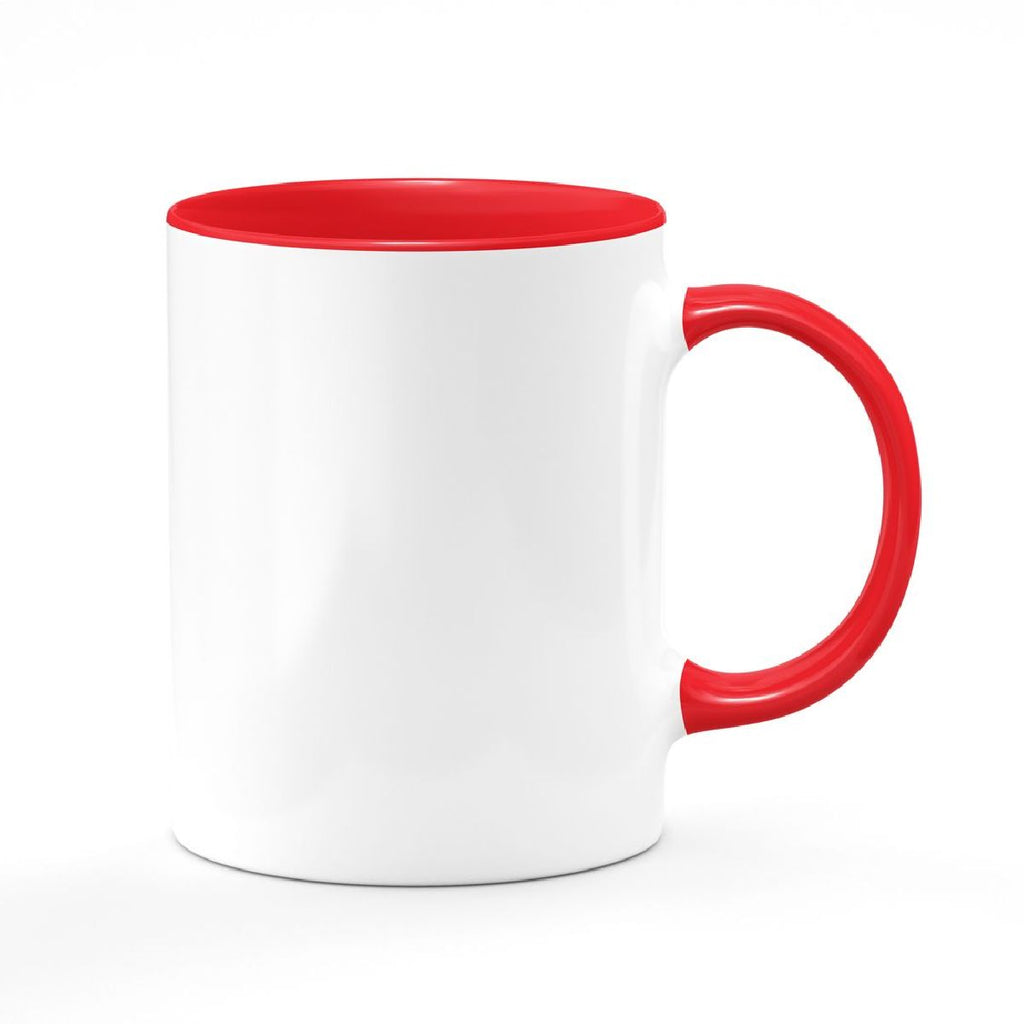 11oz. Ceramic Mug - Colored Handle & Inside