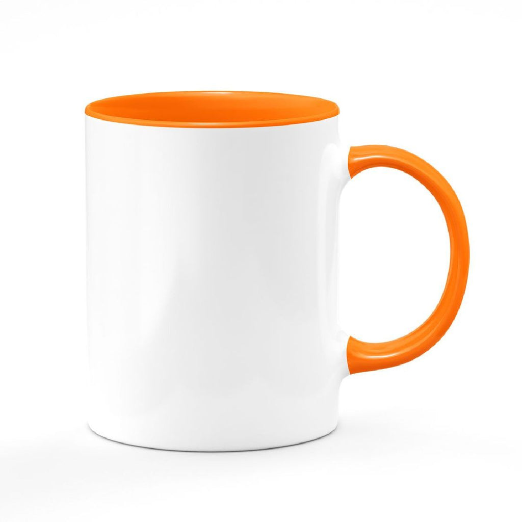 11oz. Ceramic Mug - Colored Handle & Inside