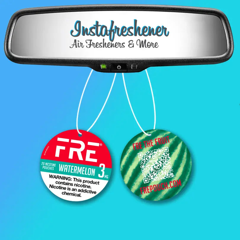 Promotional Car Air Fresheners - Custom Shape With Your Logo Instafreshener - Custom Cut Air Freshener