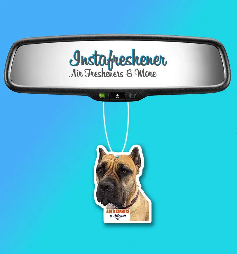Promotional Car Air Fresheners - Custom Shape With Your Logo Instafreshener - Custom Cut Air Freshener