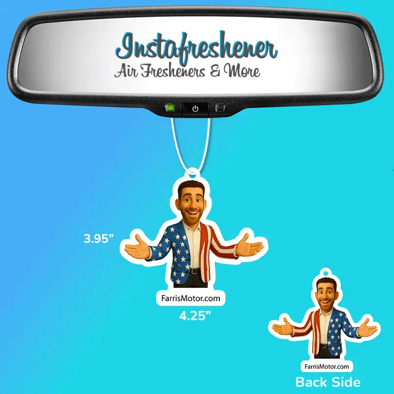 Promotional Car Air Fresheners - Custom Shape With Your Logo Instafreshener - Custom Cut Air Freshener