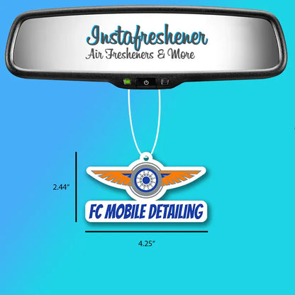 Promotional Car Air Fresheners - Custom Shape With Your Logo Instafreshener - Custom Cut Air Freshener